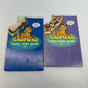 Vintage 1978‎ Mead Garfield Tasty Note Pads Set of 2 Retro Stationery 5x8 Unused